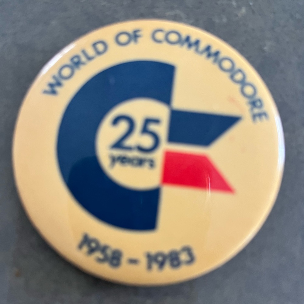 Ultra rare vintage Commodore Computer anniversary button